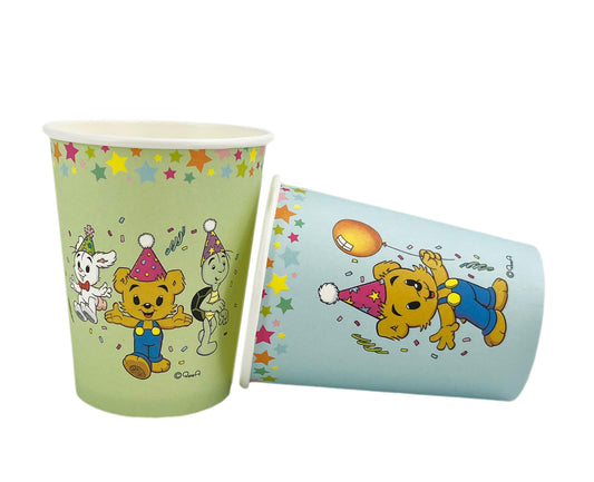 204354 Pappersmuggar 250ml, 8st, Bamse Party