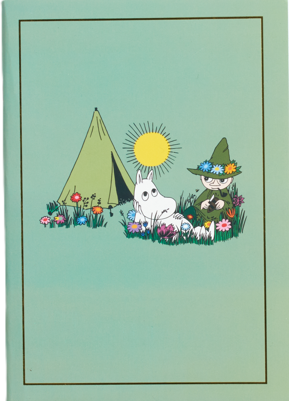204411 ∙ Soft cover, Notebook A6, Grön, Mumin & Snusmumriken