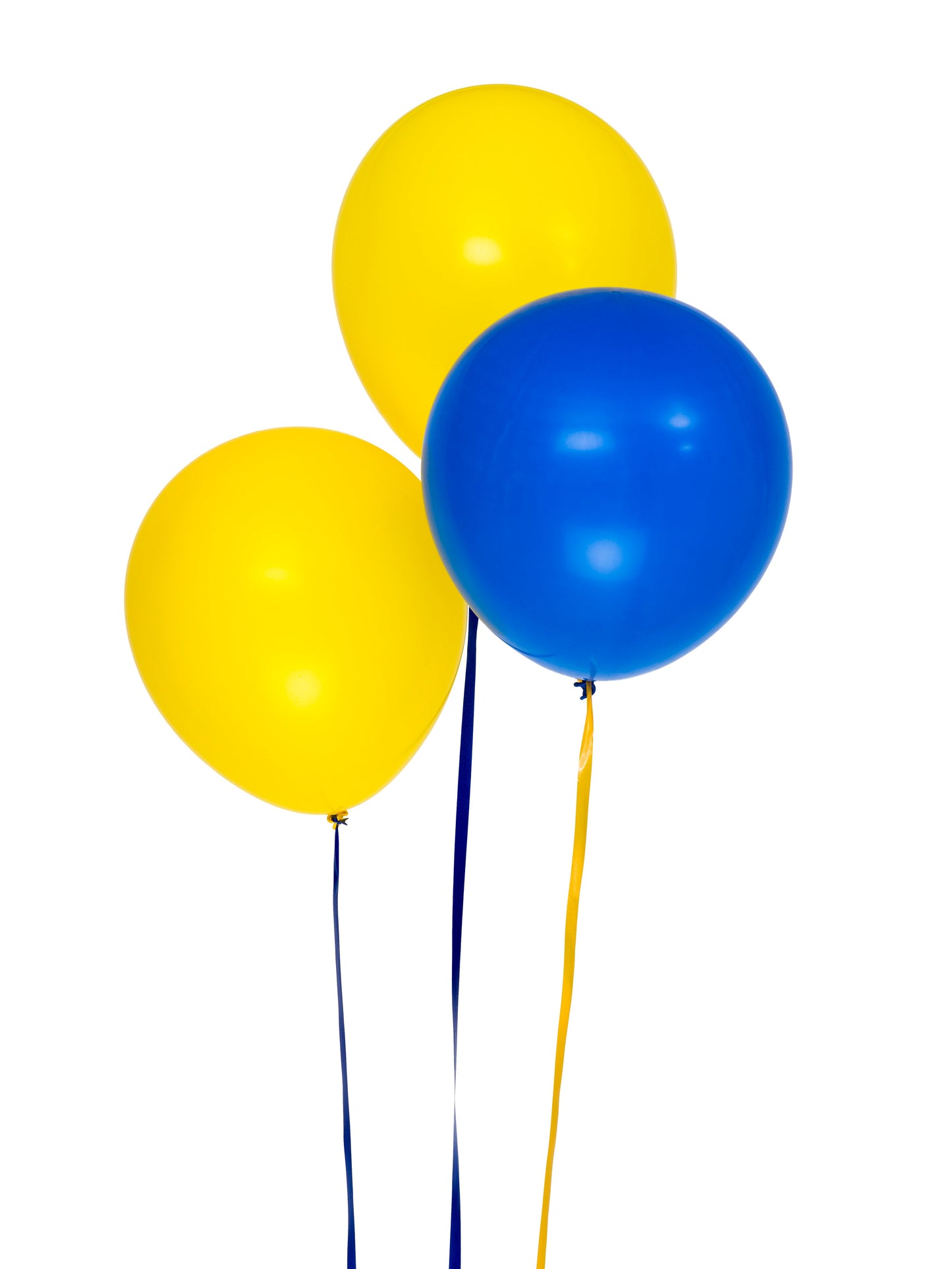 Ballonger 45cm, 8st, blå och gula sorterade. DesignHouse95 - Ballonggrossist - Designhouse95 - Grossist Ballonger - Snabba Leveranser - Engångsartiklar, Student, Jul, Nyår, Fest, Kalas