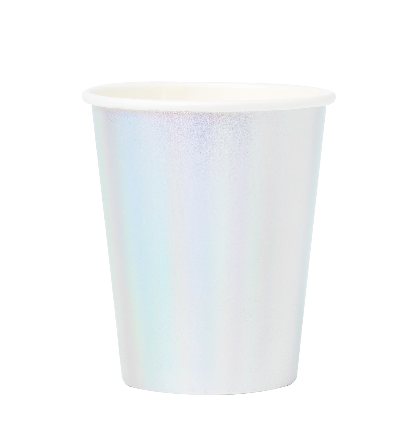 Paper cups 250ml, 8pcs, Iridescent