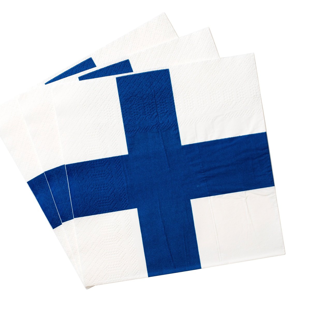 Servett, 20st, 3-lager, Finska flaggan Servetter - Grossist - Designhouse95 - Engångsartiklar, Student, Jul, Nyår, Fest, Kalas