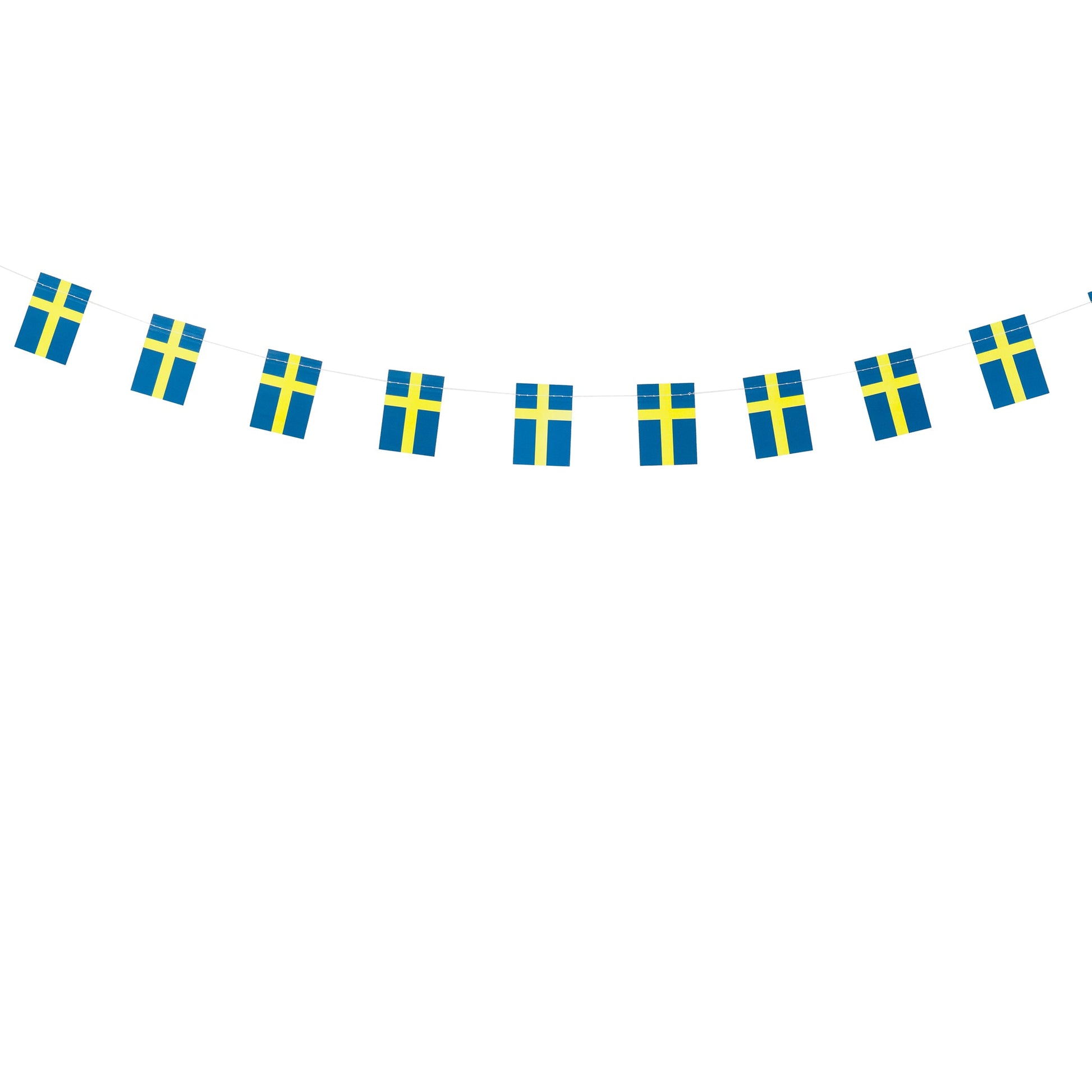 Girlang, Mini, Svenska flaggan Flagga - Grossist Engångsartiklar - Grossist Fest - Grossist Party - Engångsartiklar, Student, Jul, Nyår, Fest, Kalas