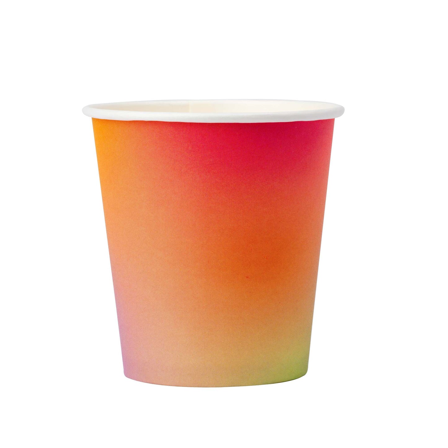 Paper cups 250ml, 8 pcs, Melon sorbet