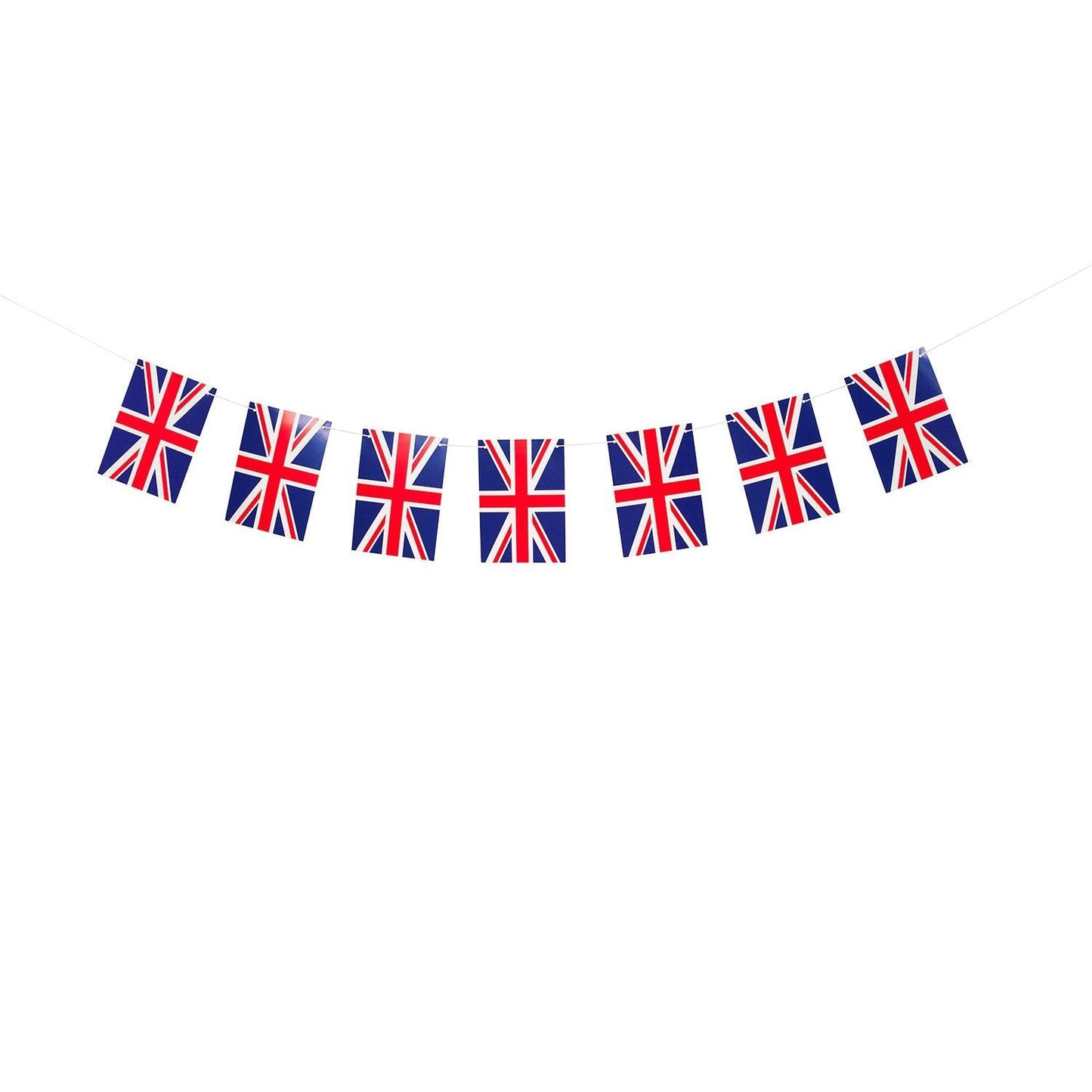 Paper banner UK flag , size of flag: 14 x 20cm, 2 meter paper ribbon - Engångsartiklar, Student, Jul, Nyår, Fest, Kalas