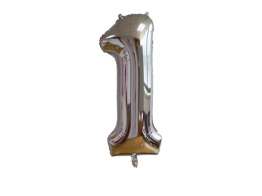 Foil balloon, 1, 86cm, Silver